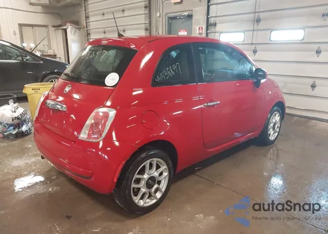 2012 Fiat 500 Pop z USA, uszkodzony, nr VIN 3C3CFFARXCT125479